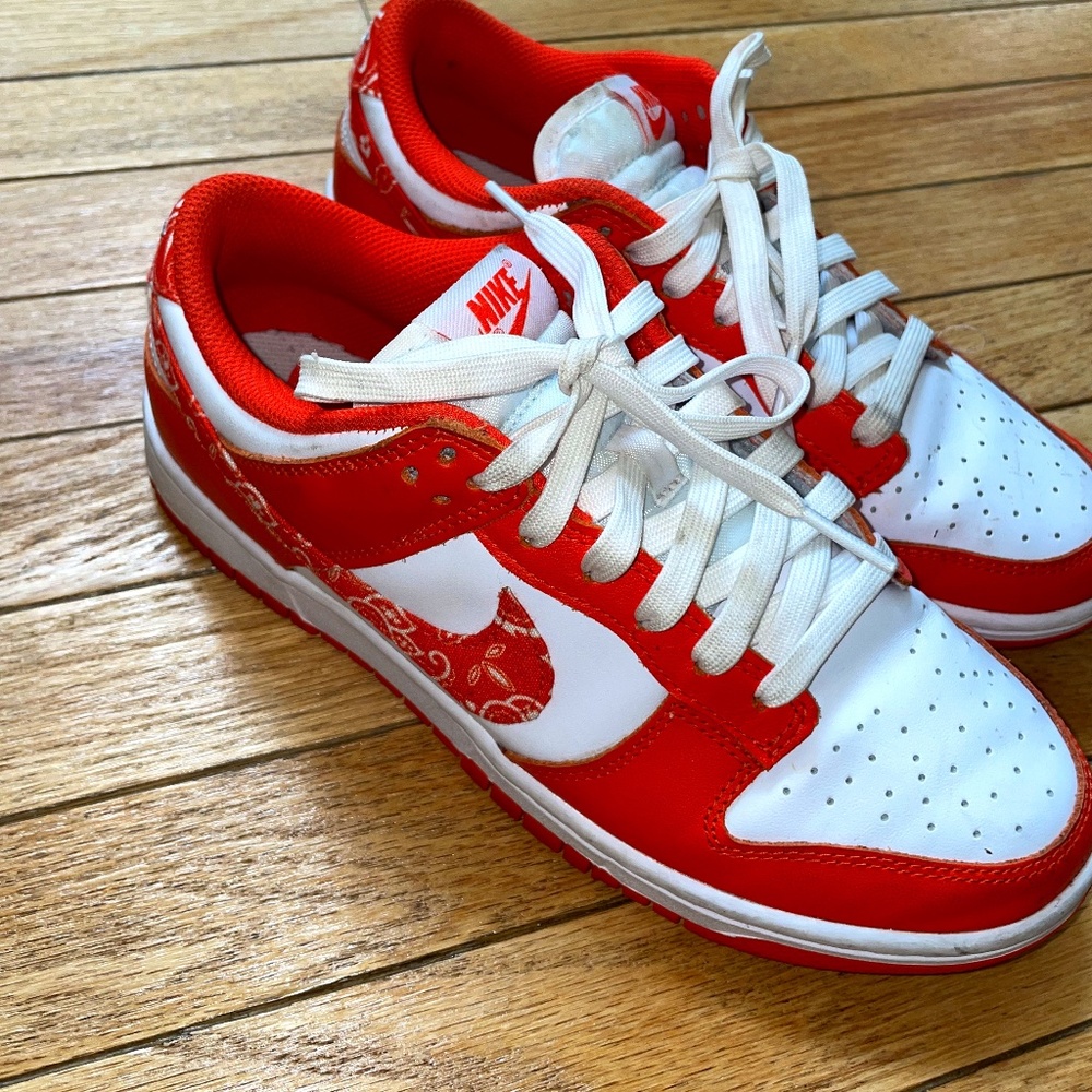 Nike Red and White Women's Sneakers